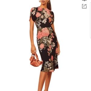 NWT Reformation Andre midi dress 6/M